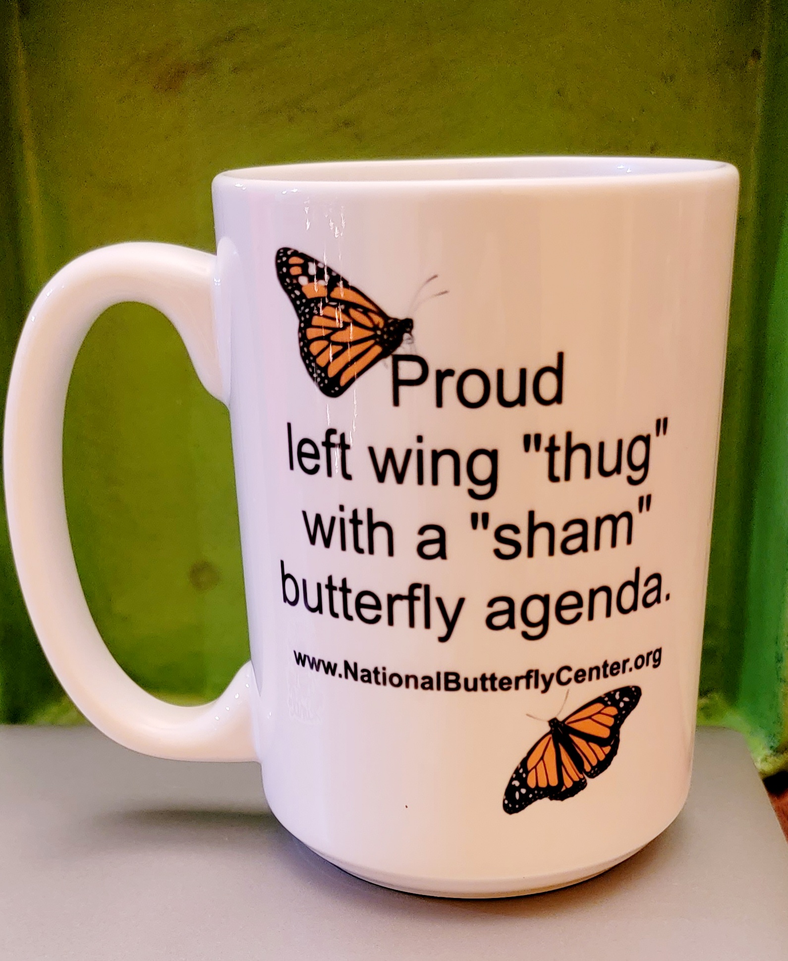 left wing thug coffee mug